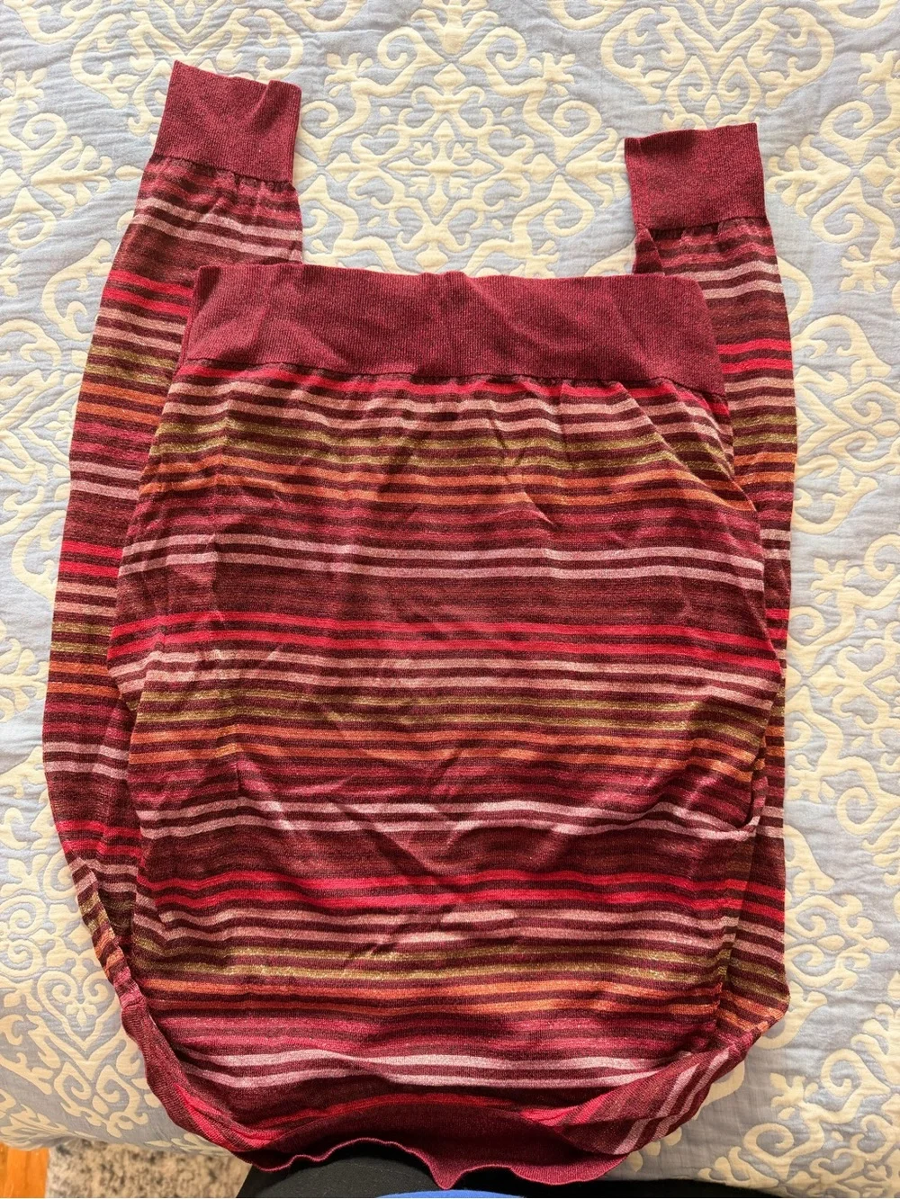 kate spade Metallic Stripe Polo Sweater